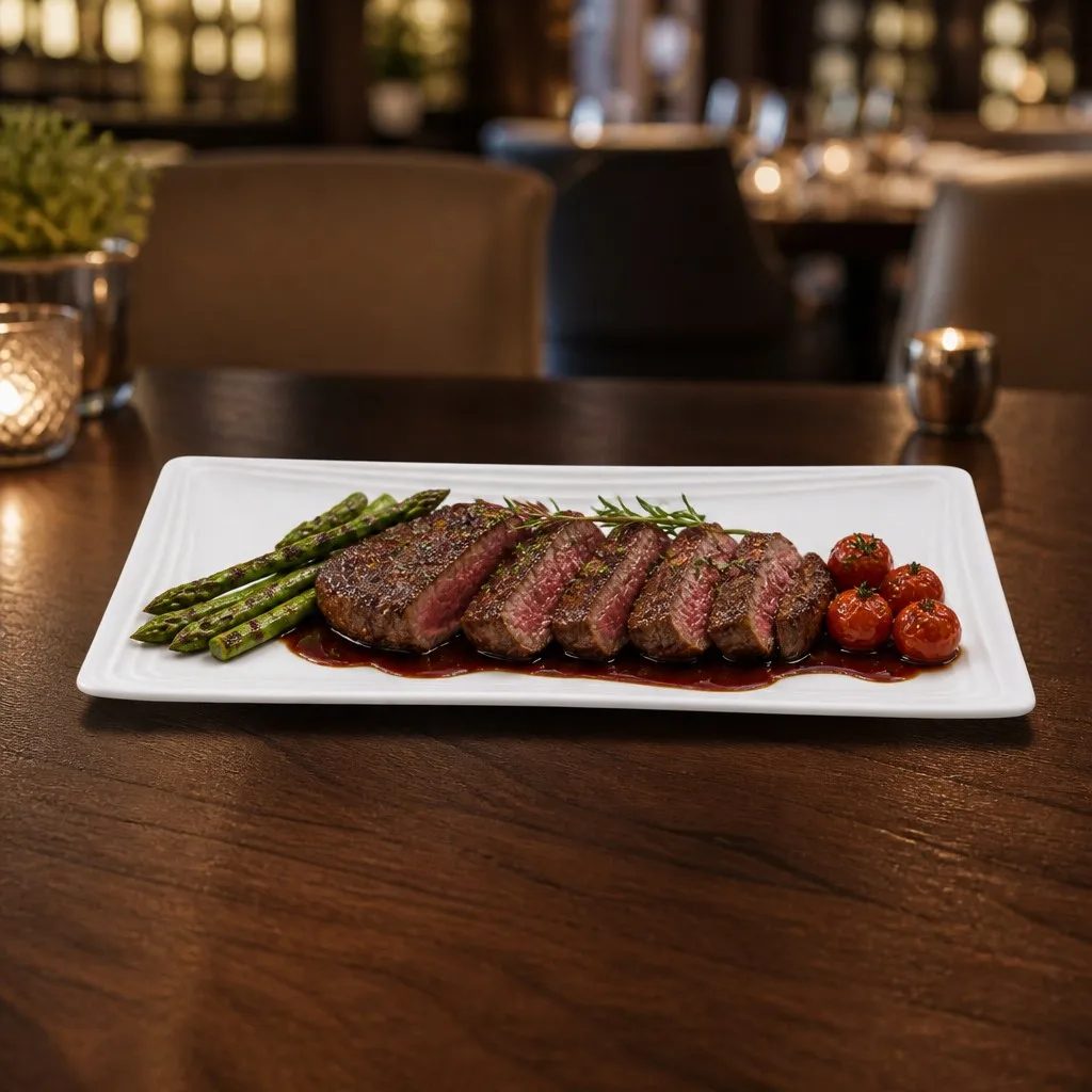 Restaurant steak scene