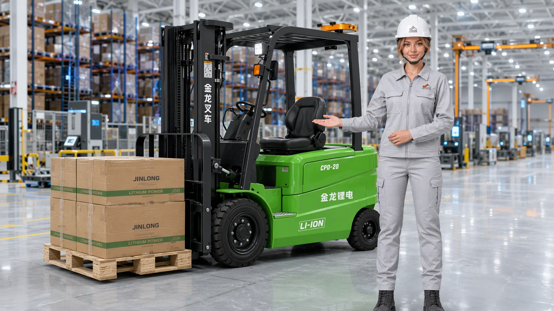 JINLONG Forklifts with Mia