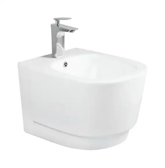 Wall Hung Ceramic Bidet Basin Model YJ-1307 Perspective View wall-hung-ceramic-bidet-basin-yj-1307-perspective