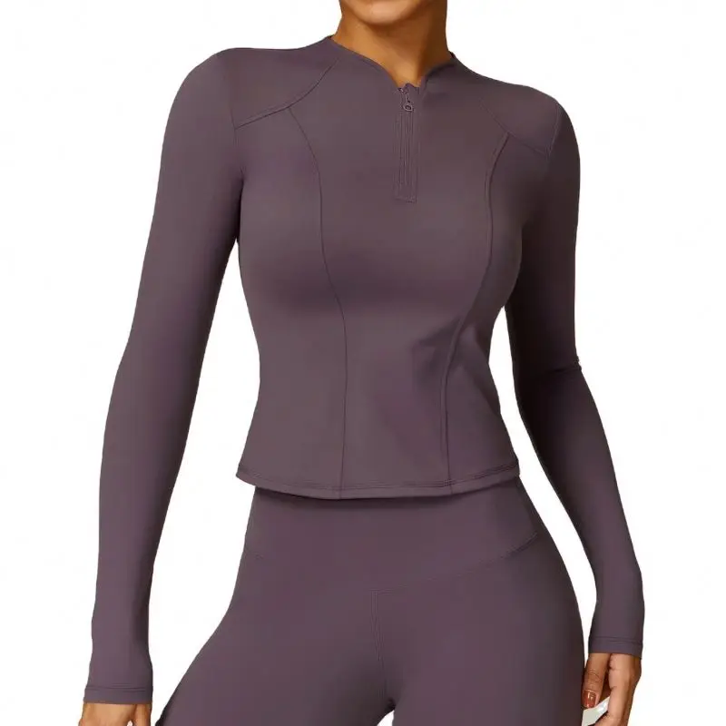

Women Girls Stretchy Super Soft Quick Dry Compression Slimming Long Sleeve Fitness Top