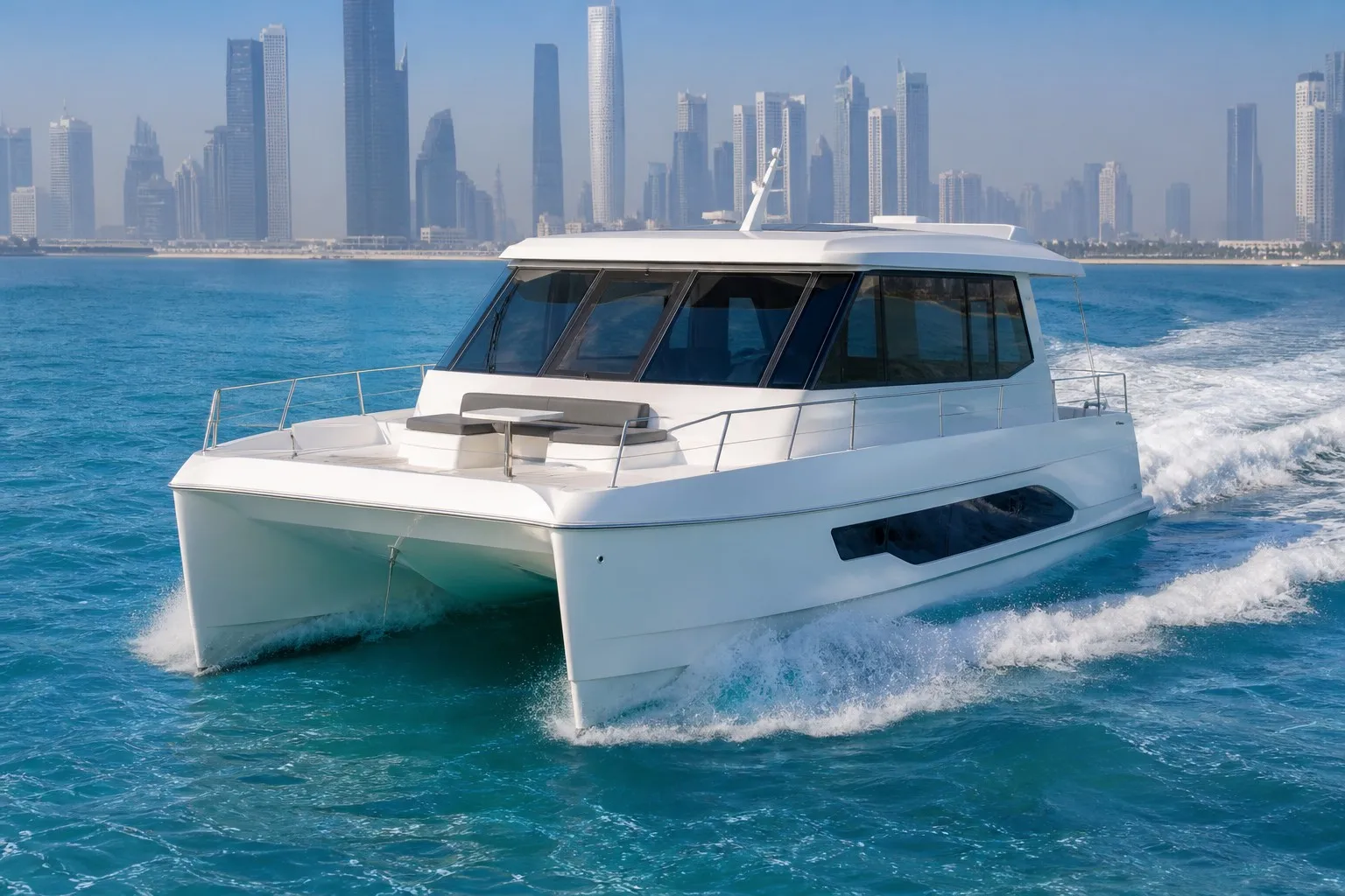 Dookyu Crown 11.6m FRP Catamaran Motor Boat 38ft