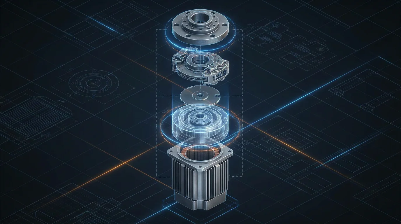 Factory floor producing robot joint modules for OEM buyers