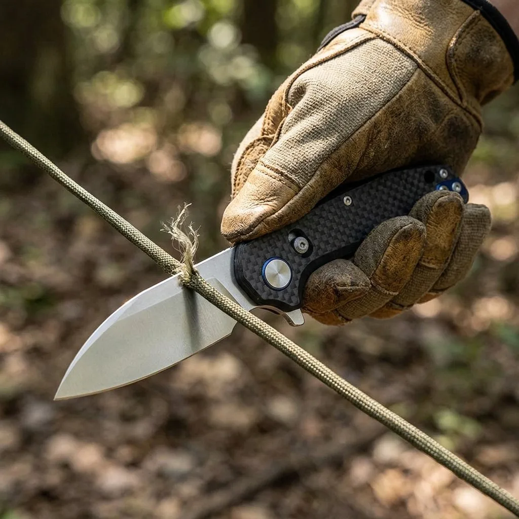 D2 Knife in Use