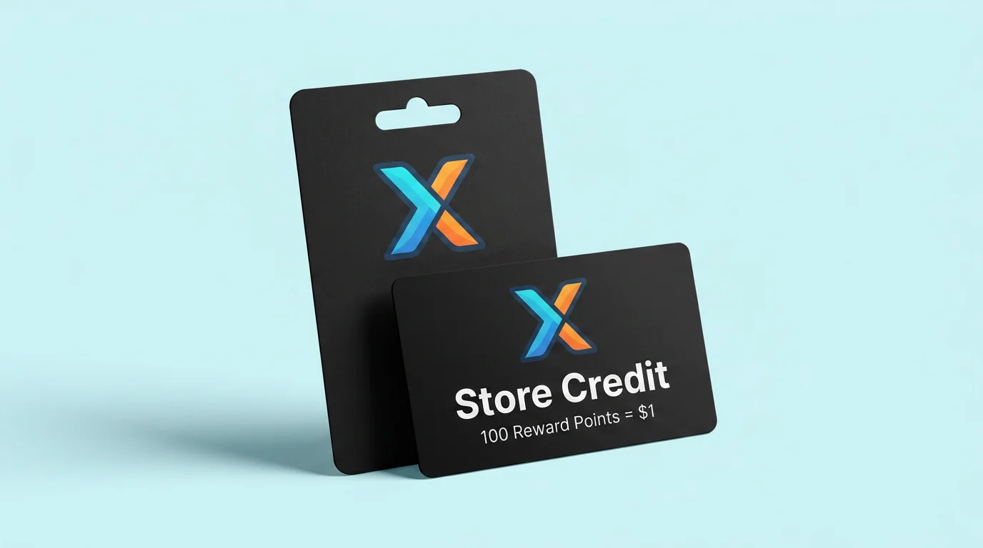 Xiaoyeah store credit redeeming visual