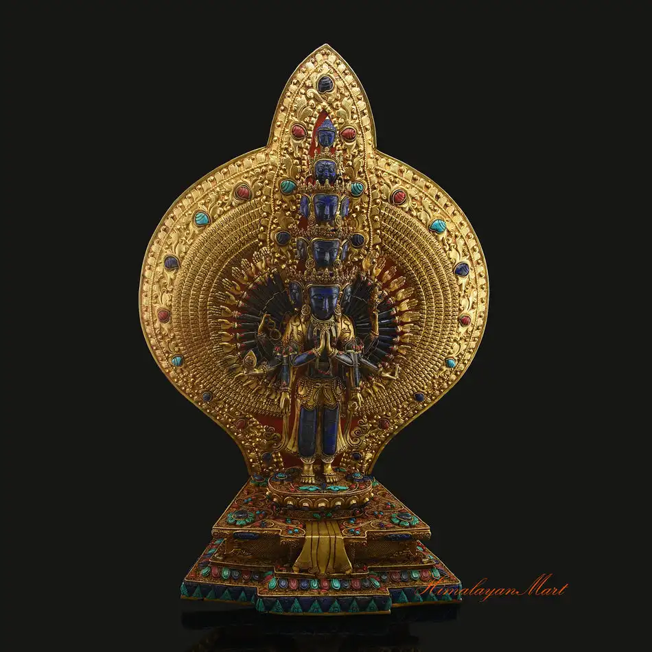 High quality Thousand-Armed Avalokiteshvara statue Tibetan style