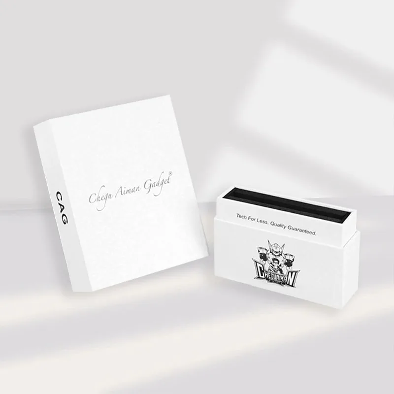 Custom Lid Base Rigid Paperboard Smartphone Packaging Box with Embossing Matt Lamination Recycled Materials Recyclable Design