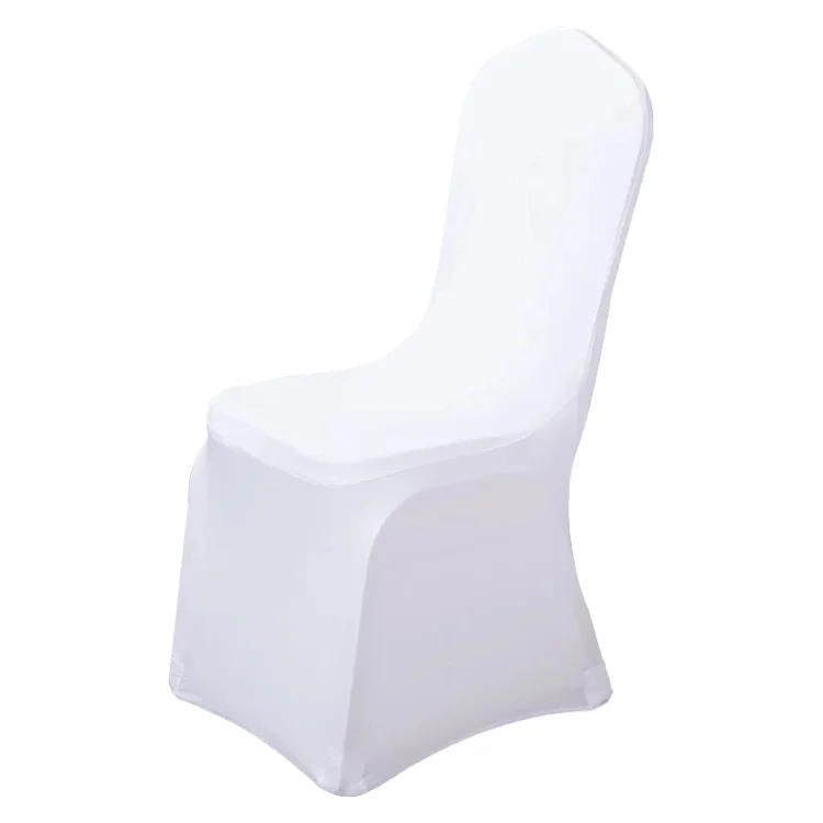 

Wholesale White Stretch Spandex Wedding Chair Covers For Wedding Party Banquet Events