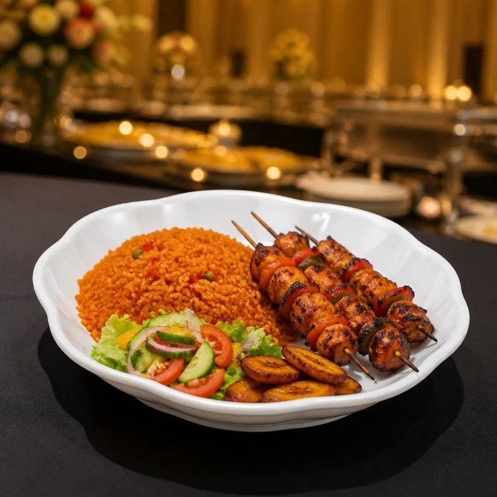 Banquet buffet scene
