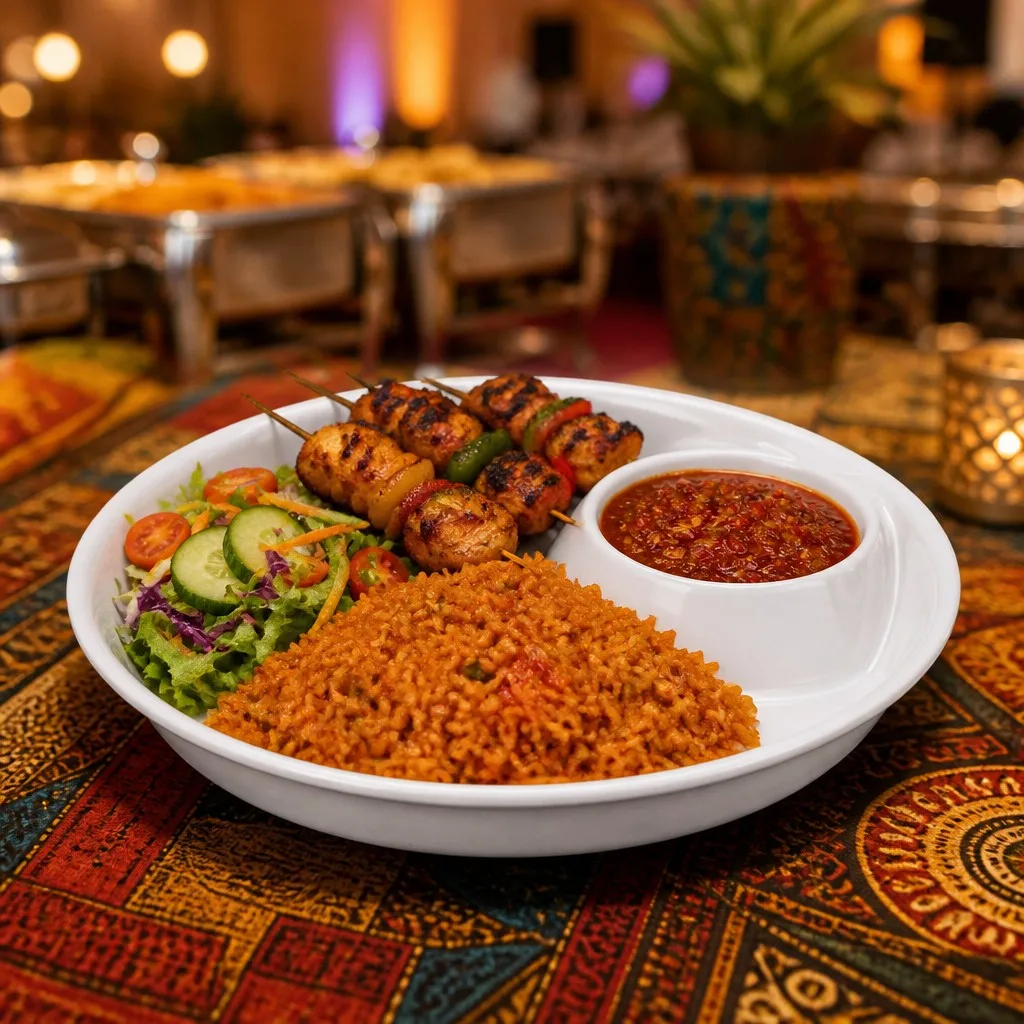 Banquet buffet scene