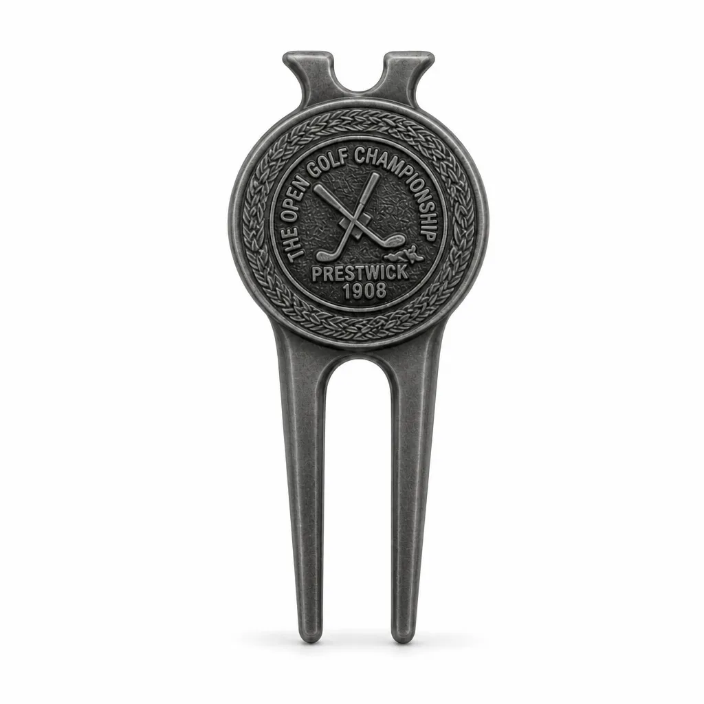 Gunmetal PVD Golf Divot Tool with Magnetic Ball Marker