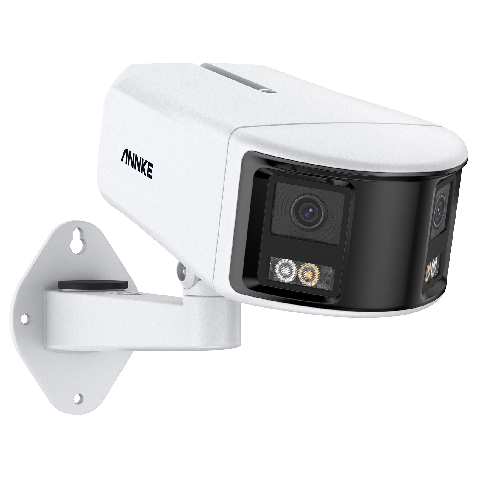 

ANNKE 6MP POE IP Camera Dual Lens Panoramic 180 Degree Outdoor Security Camera with Two-way Audio