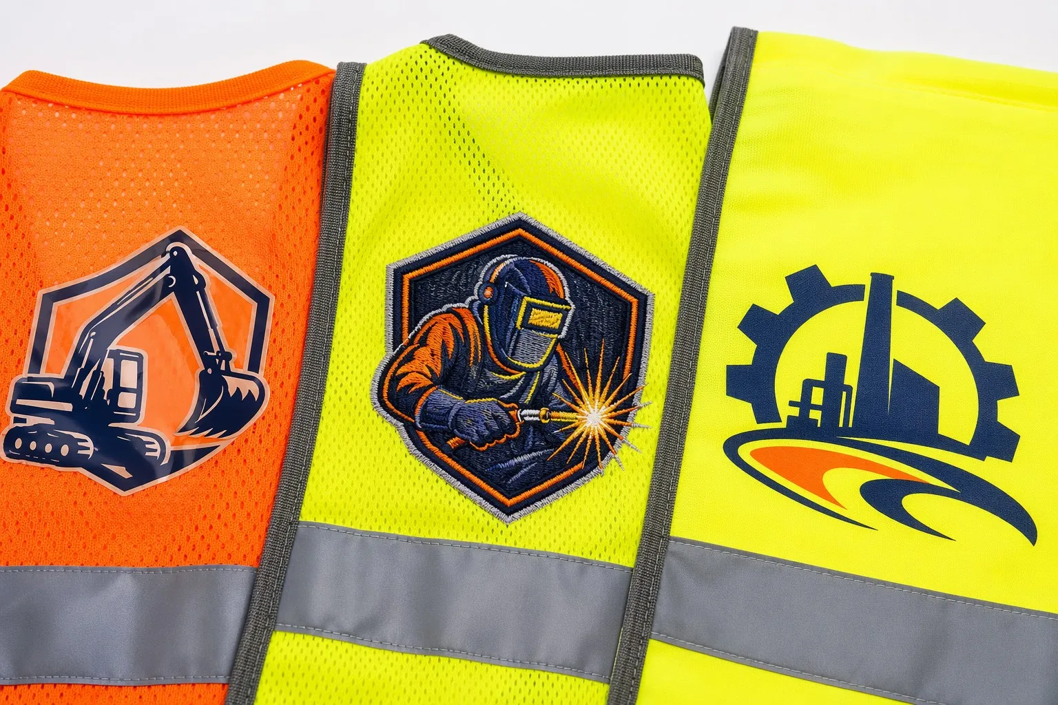 Logo printing on safety vest