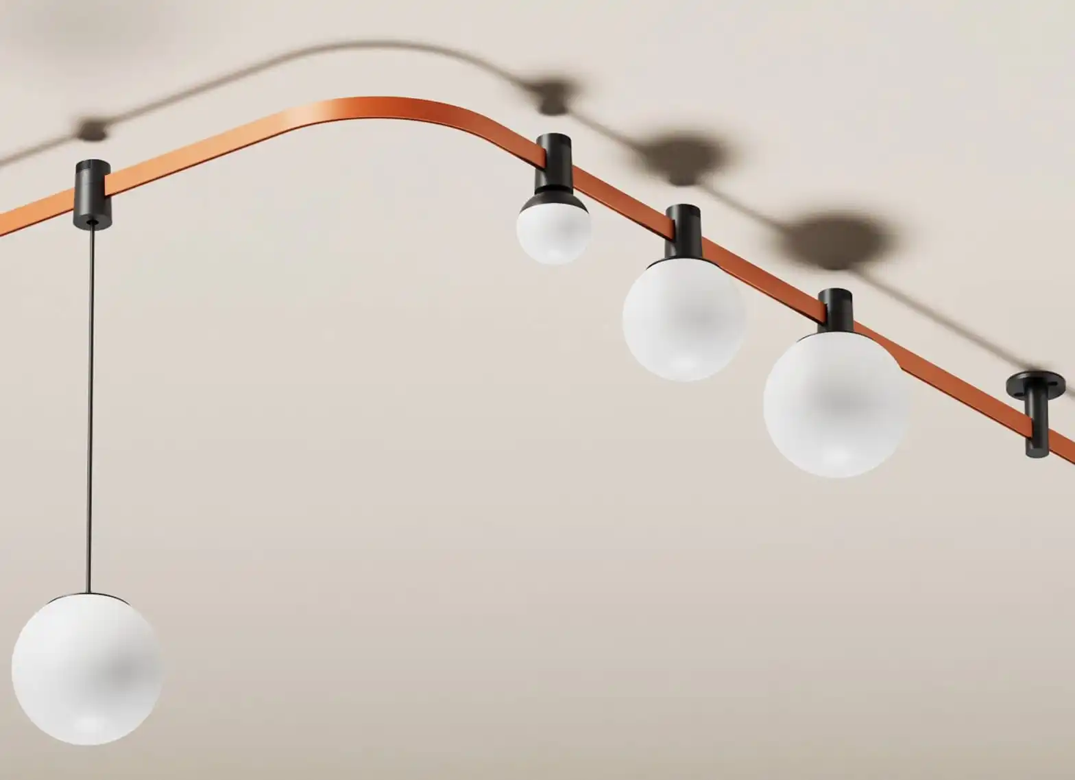 bendable magnetic track light 90 degree bend