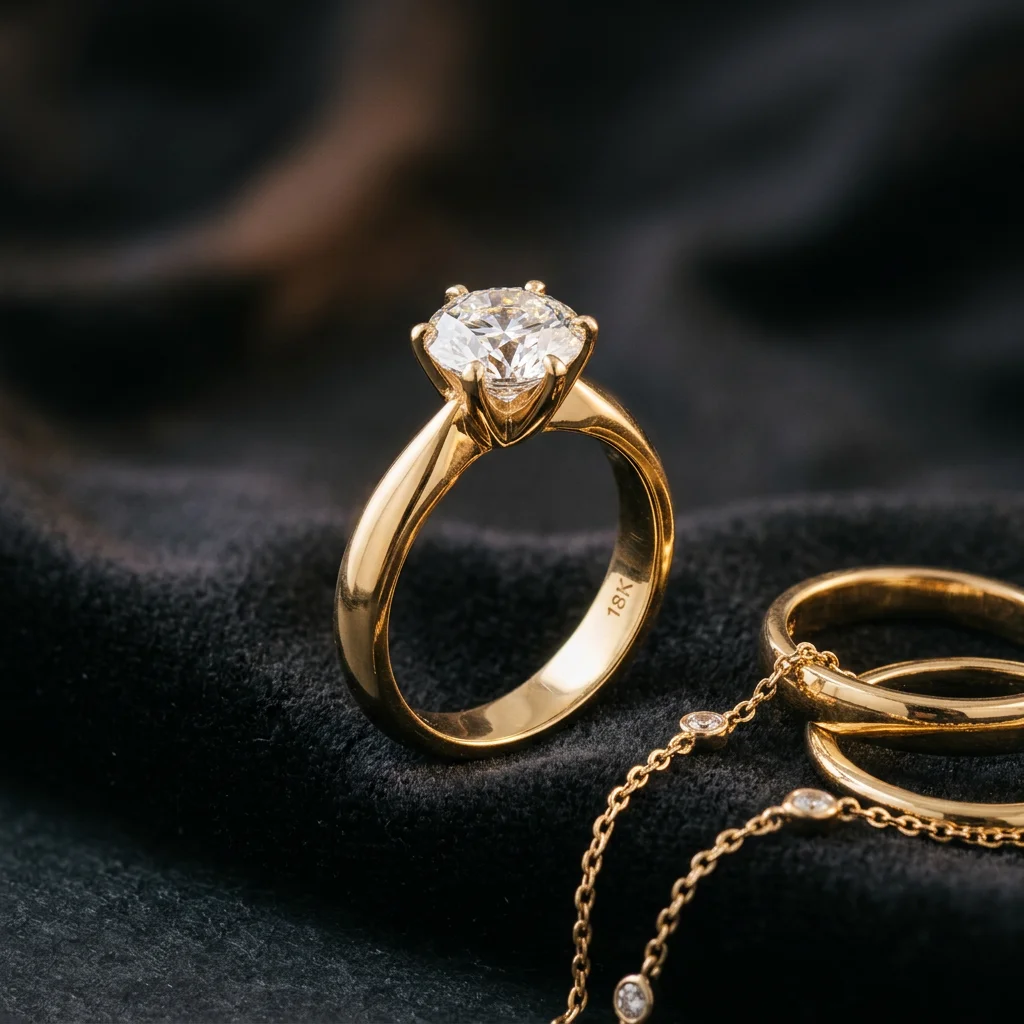 Solid Gold Fine Rings