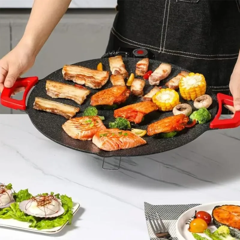Cooking Omelet on Grill