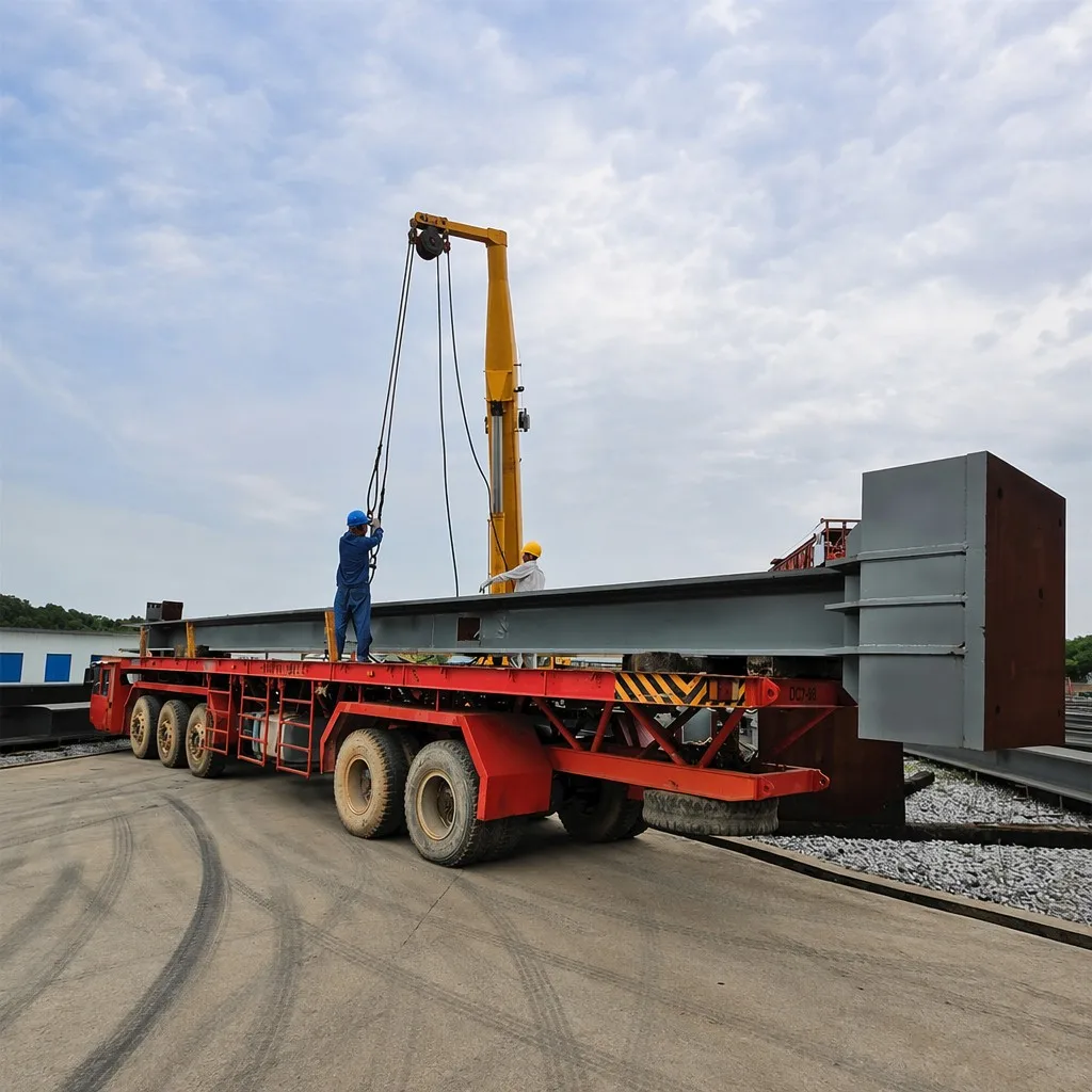Synchronized logistics yard managing heavy project cargo for export Synchronized logistics yard managing heavy project cargo for export