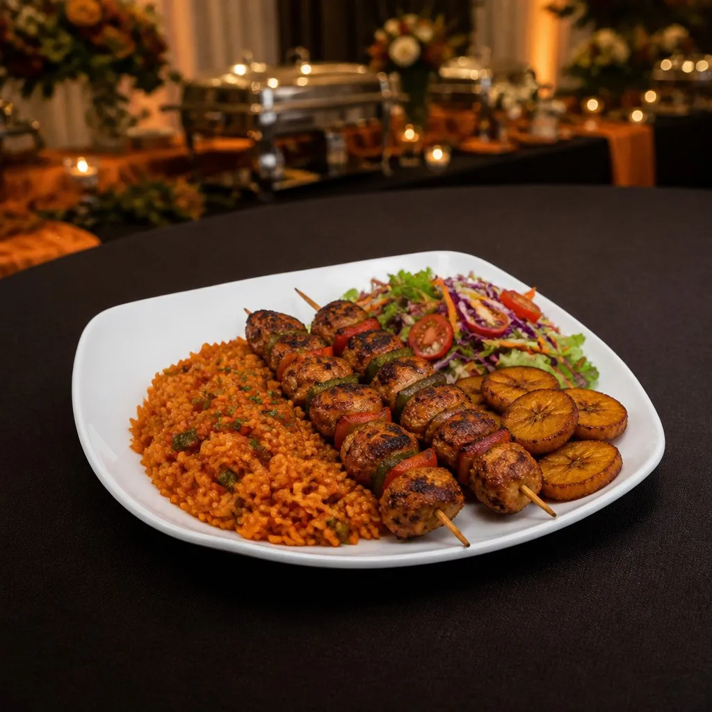 Banquet buffet scene