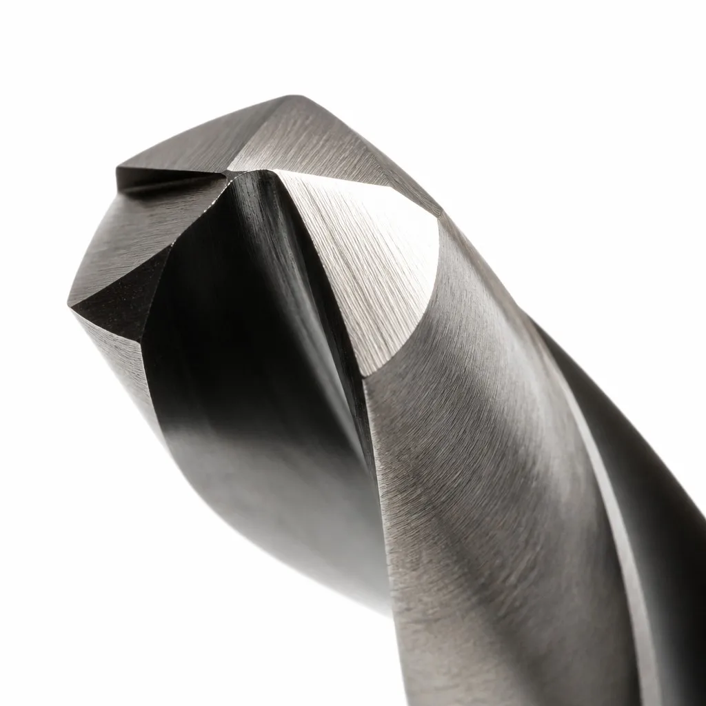 135° split point and flute close-up