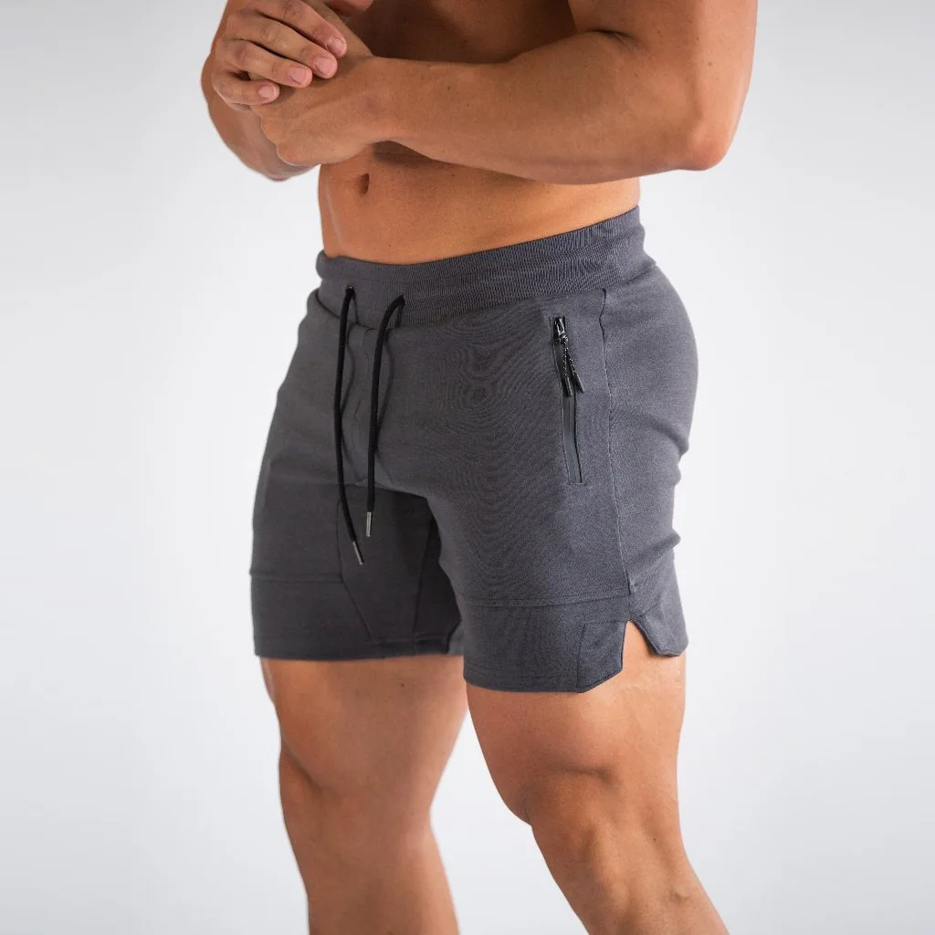 Mesh Shorts Manufacturer Gym Fitness Men Slim Mesh Shorts With Zipper Pockets