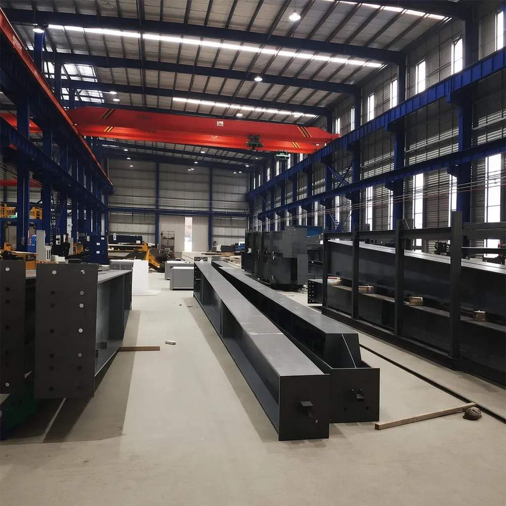 Finished steel members ready for global export and site erection Finished steel members ready for global export and site erection
