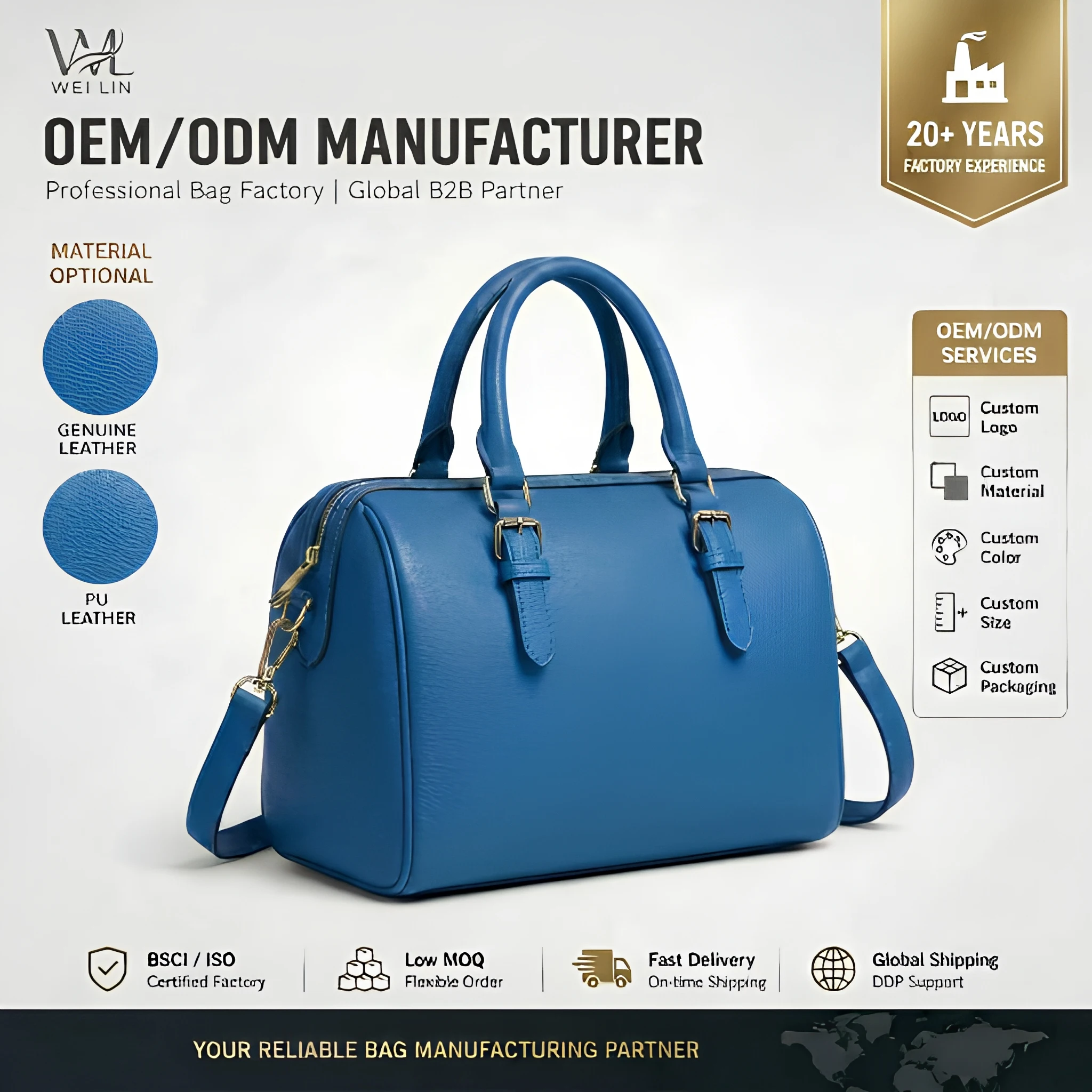 Vegetable Tanned Leather Mini Lock Bag