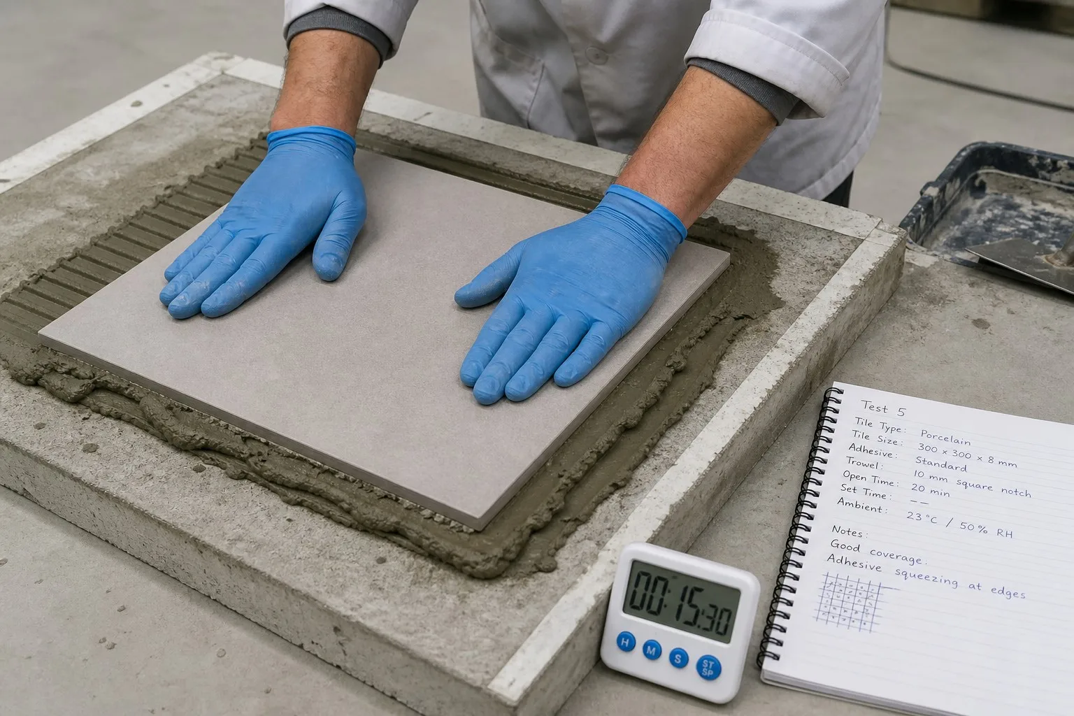 HPMC in tile adhesive supporting open time and water retention