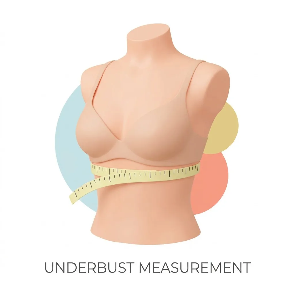 Shelliy Lingerie - How to Measure Band Size - Underbust Position - Wire-Free Support