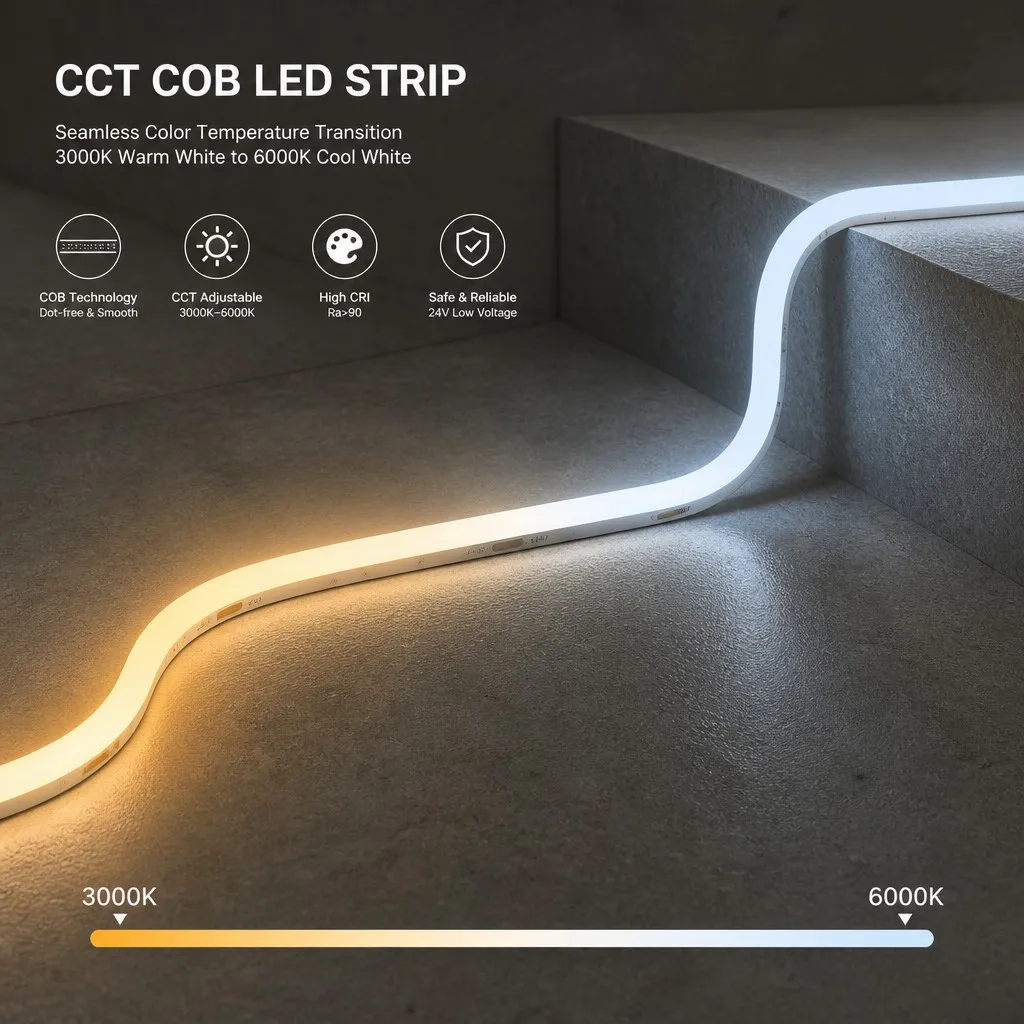 Tunable White CCT COB LED Strip