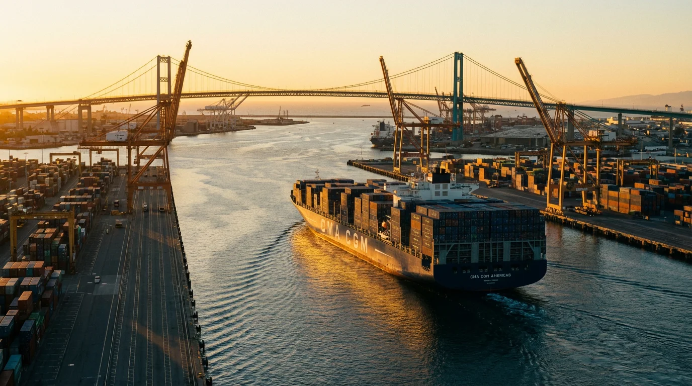 Port of Los Angeles Sunset