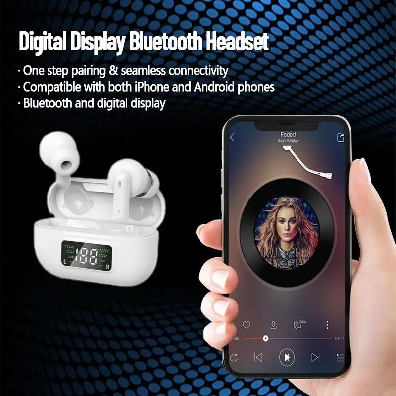 Digital Display Bluetooth Headset