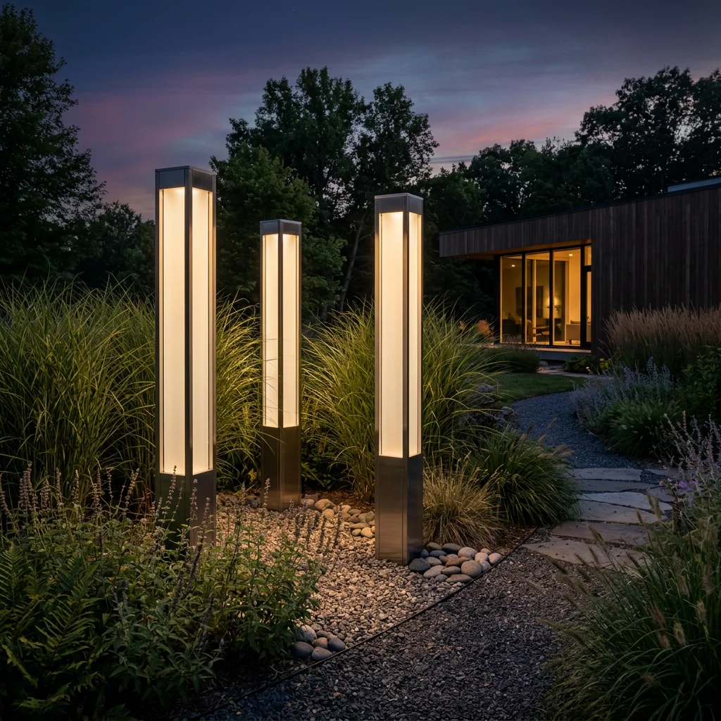 Sleek Solar Pillars