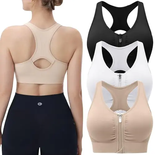 中等支撑交叉肩with健身用Sports Bra