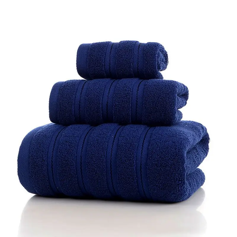 Best Seller Soft Towels Sets for Spa 100% Cotton Terry Luxury Bath Towel Hotel  3Pieces Bath Towel Sets