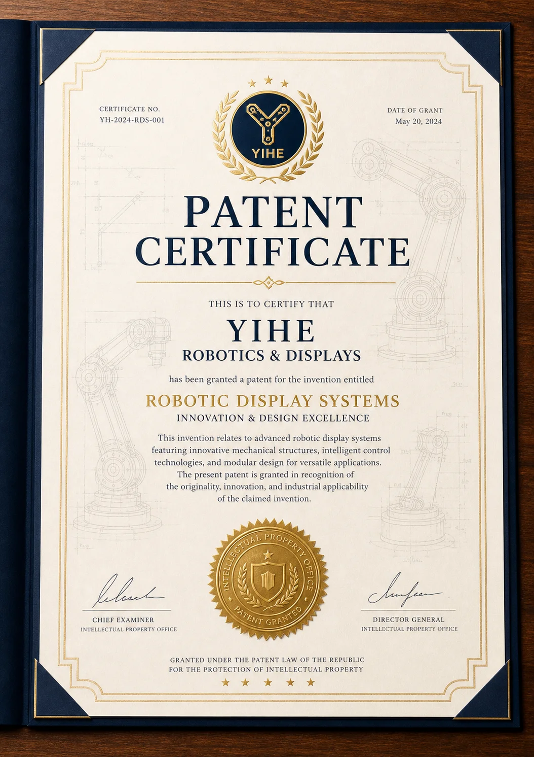 Patent Certificate 1