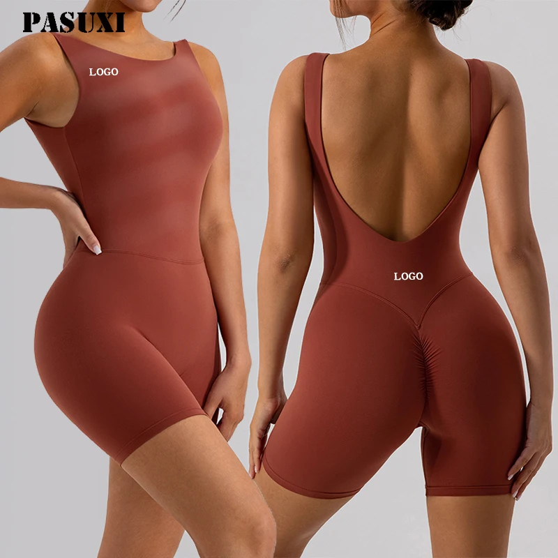 PASUXI Backless Yoga Jumpsuit