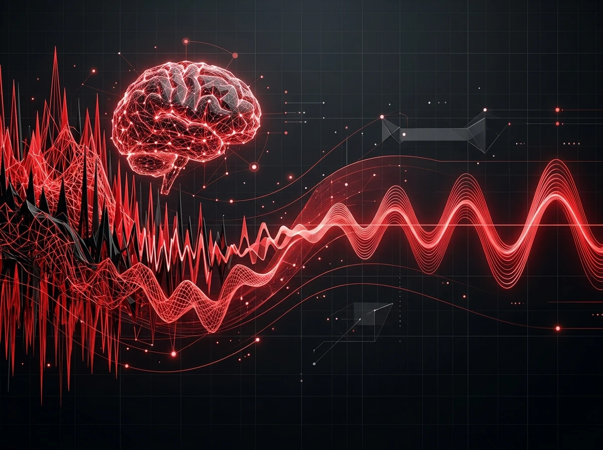 Frequency and Brainwave Transition Infographic