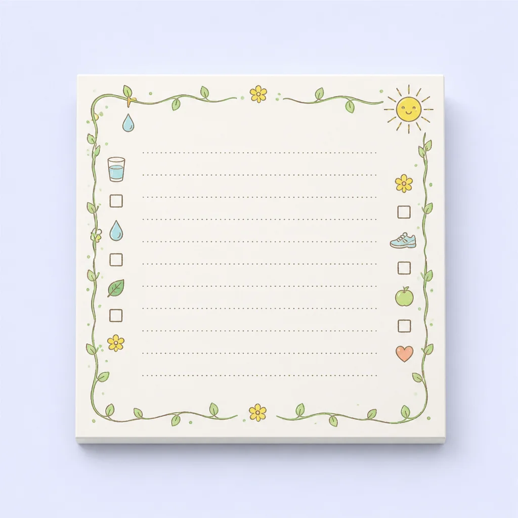 Vintage Scalloped Lace Frame Style Memo Pad