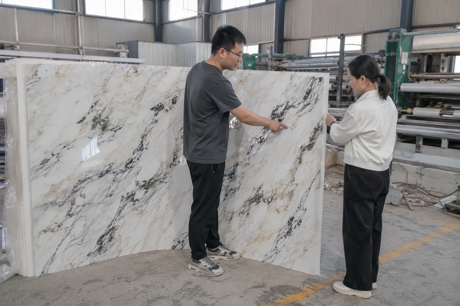 UV marble sheet supplier evaluation and factory quality control