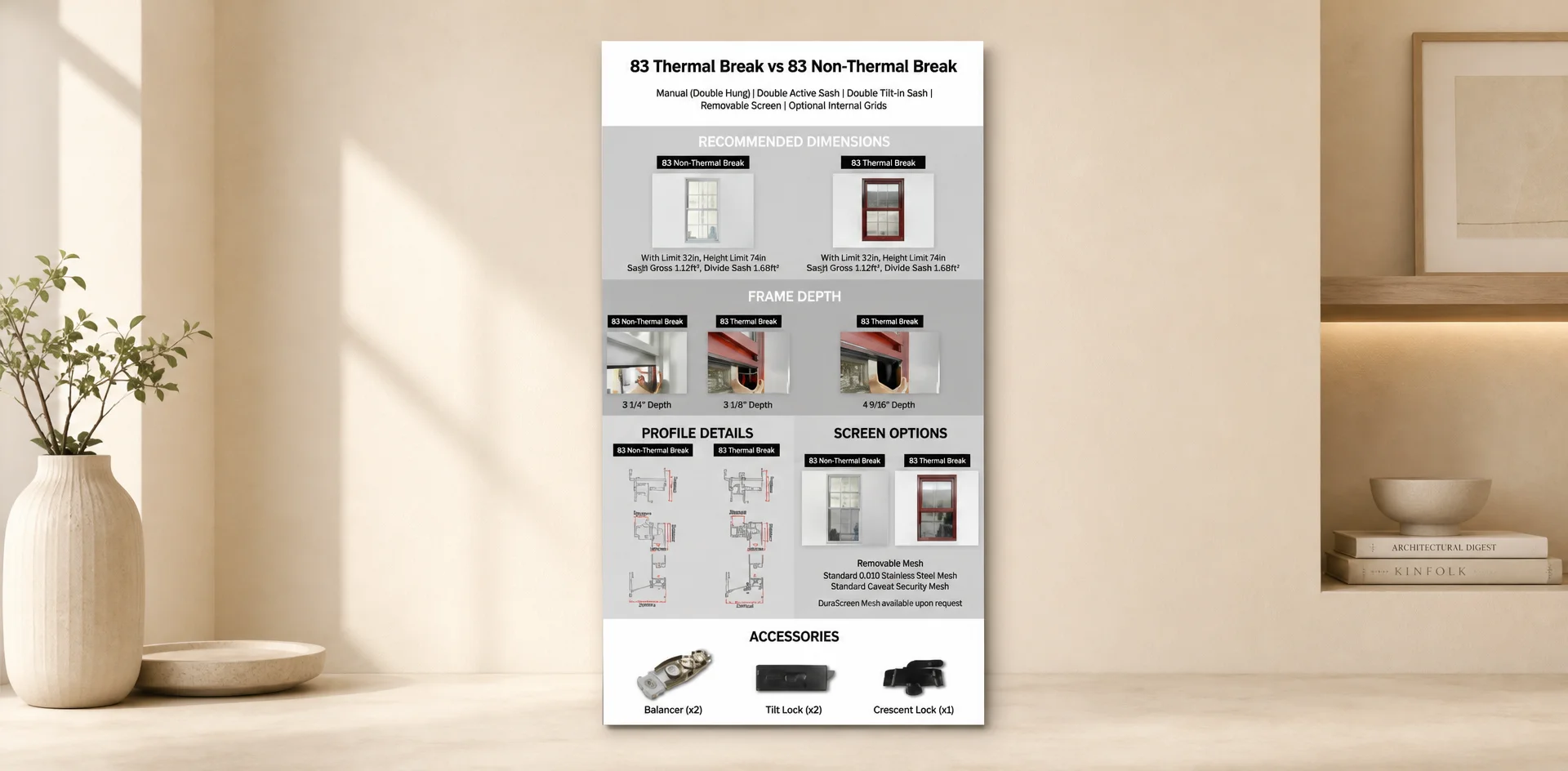 83 Series Thermal Break Windows Zturnbuilder 83 Series thermal break window frame detail