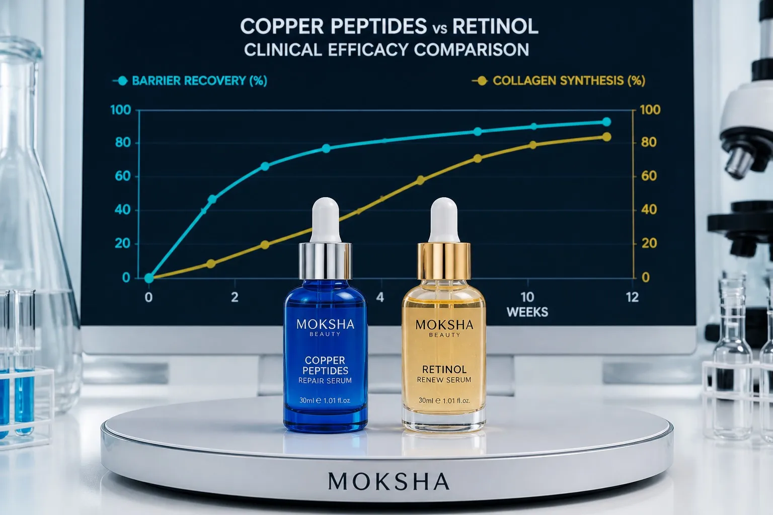Copper Peptides vs Retinol: Comparing bio-activity and skin repair efficacy