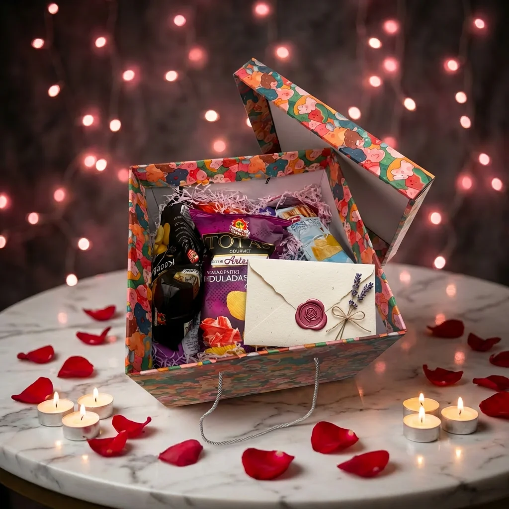 Caja regalo Global Snack Carnival · edición con sobre lacrado