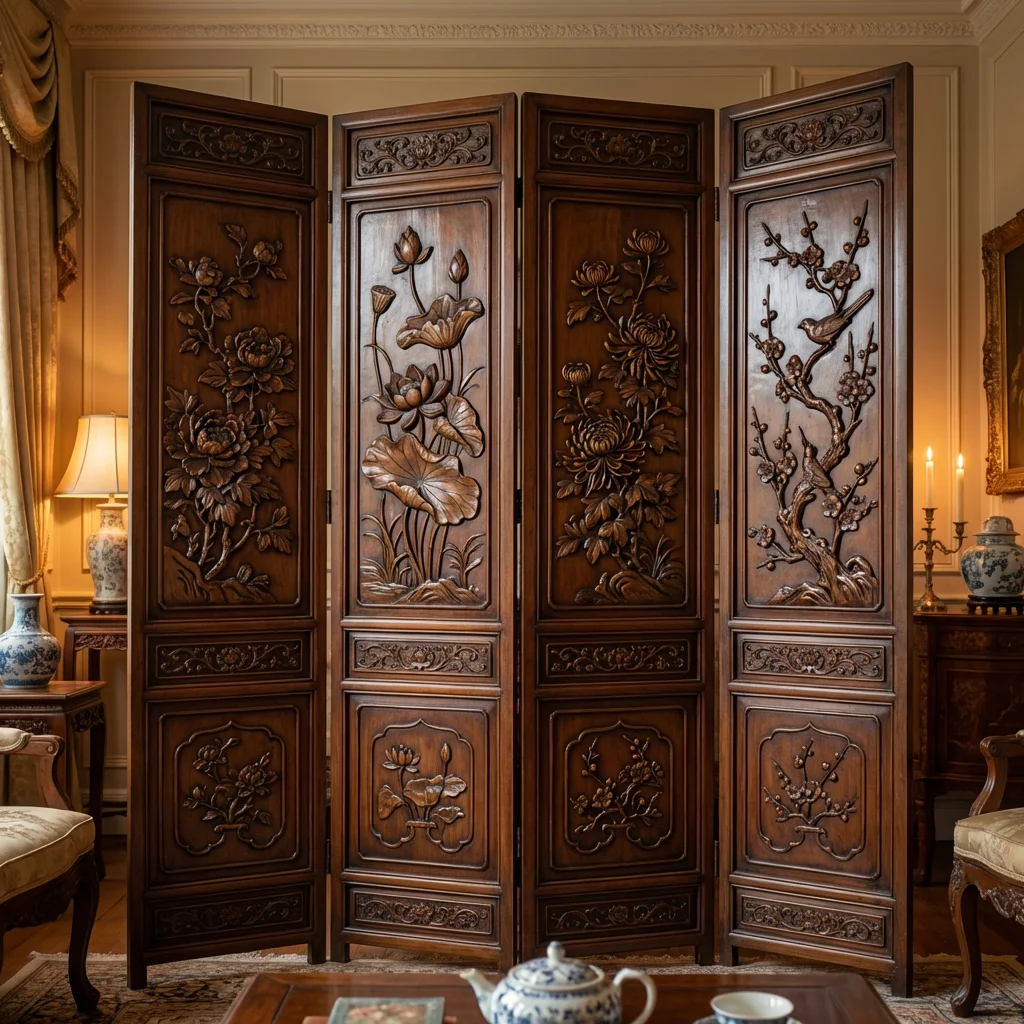 Chaozhou Gilt Wood Carving Golden Panel