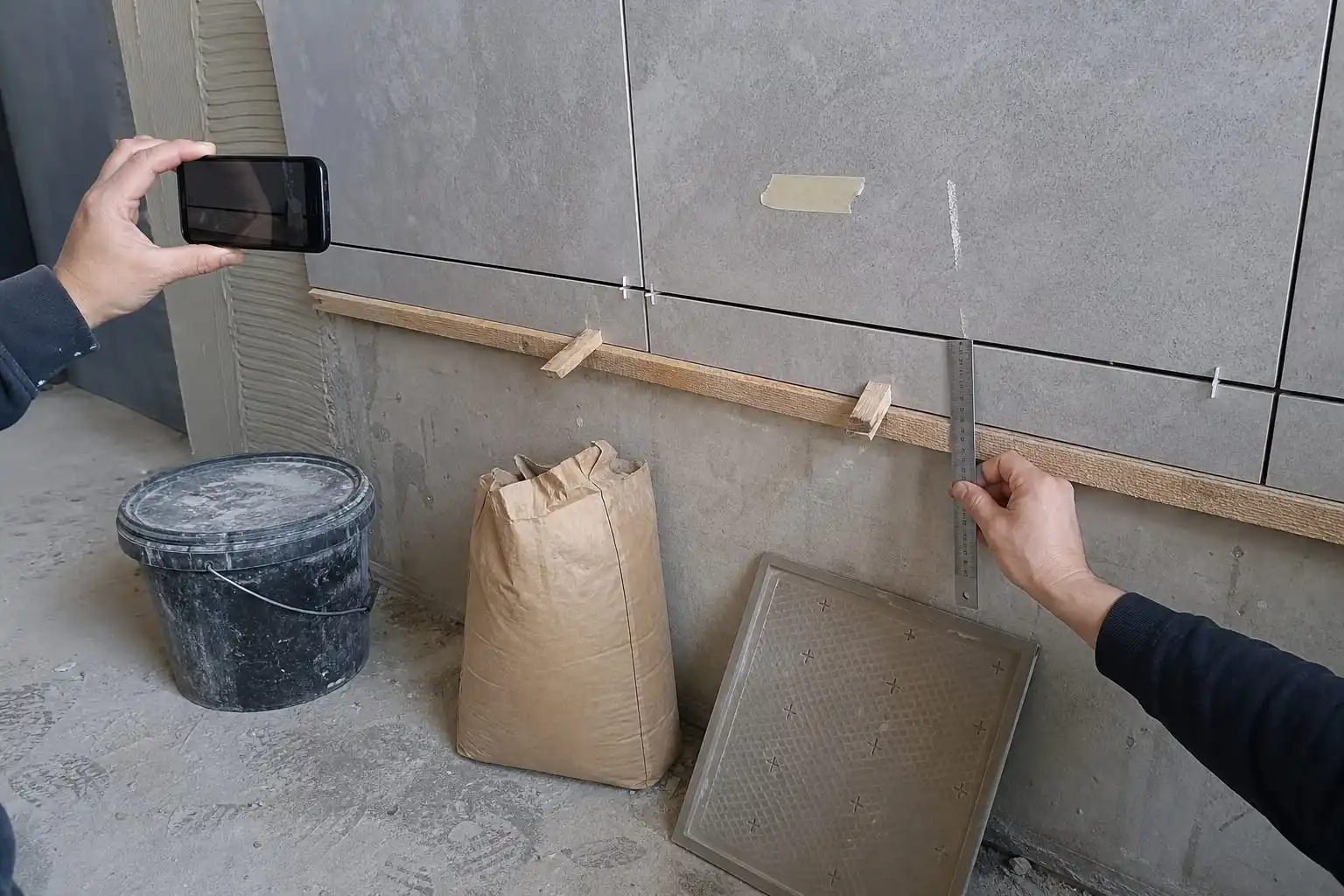 response plan when tile adhesive slipping starts