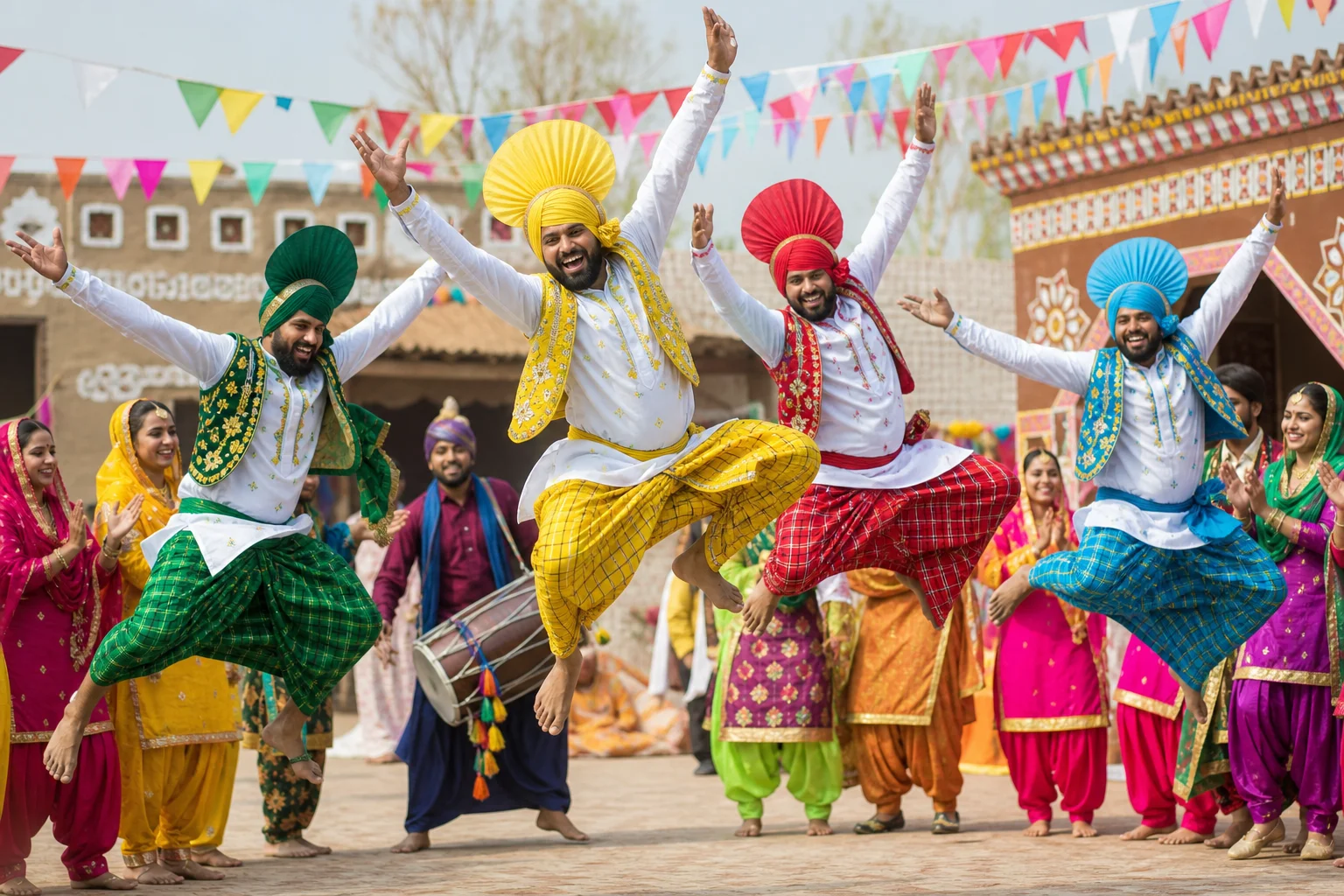 Punjabi Folk Dance Bhangra and Giddha