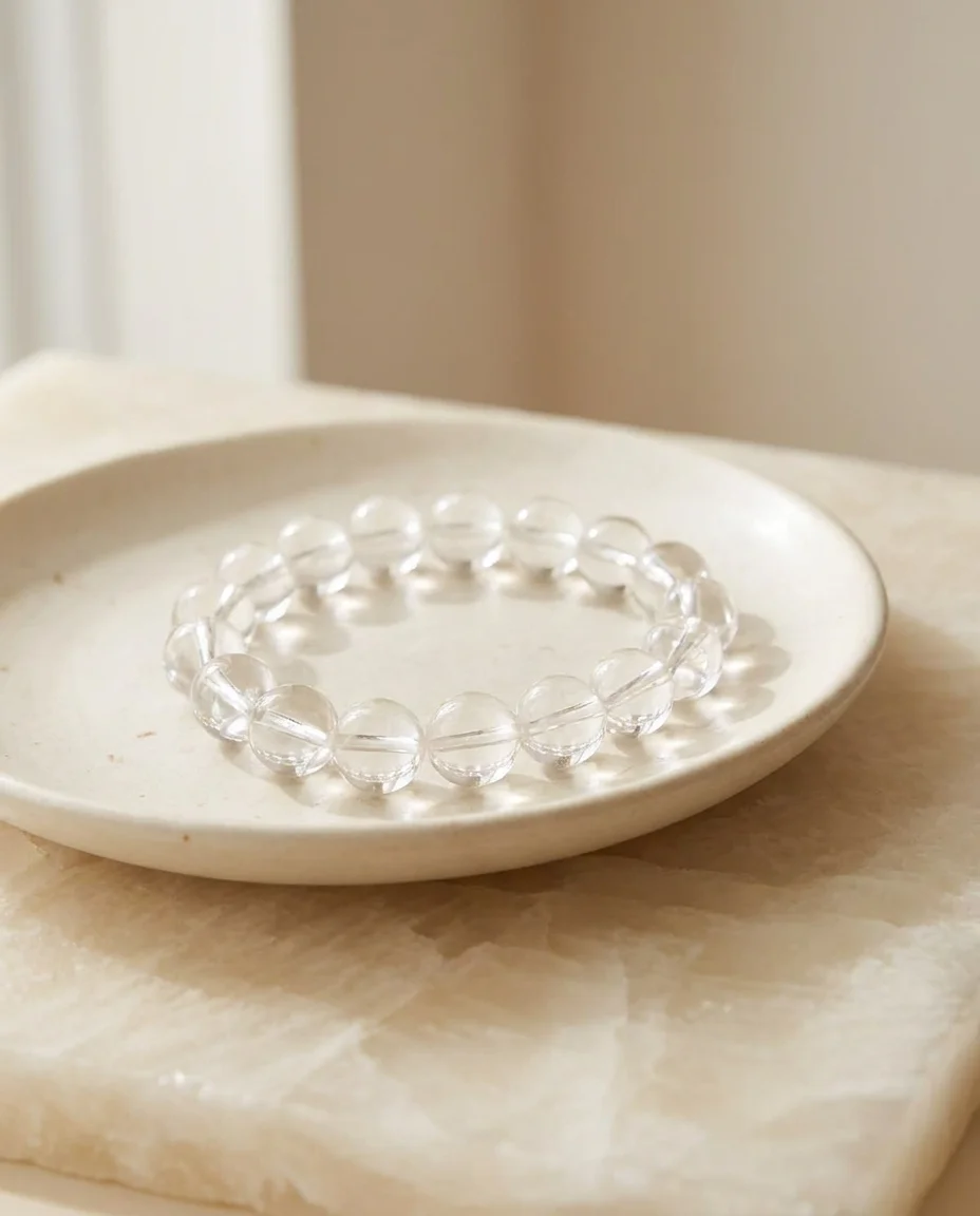 Clear Quartz bracelet ritual styling