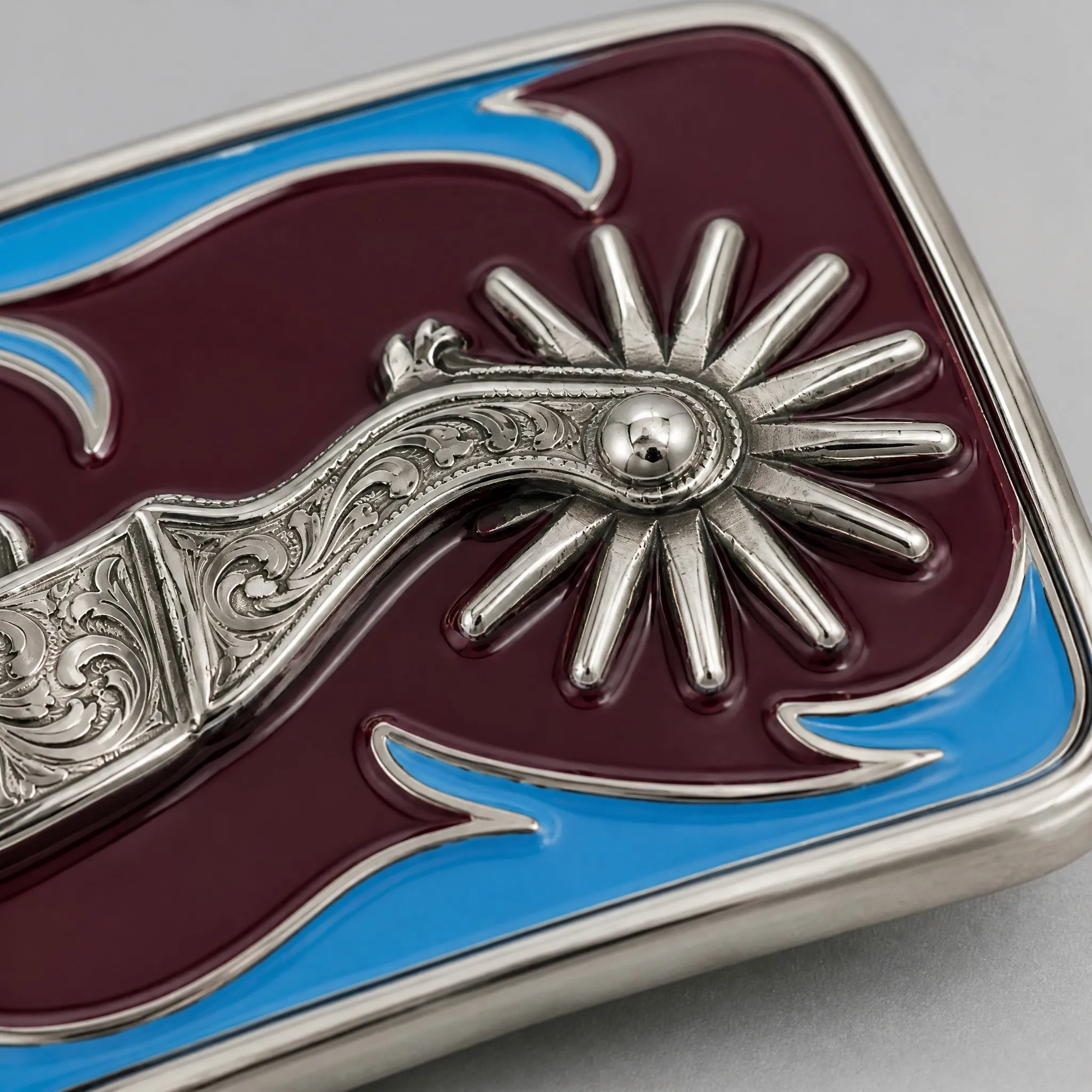 Macro detail of smooth hard enamel surface