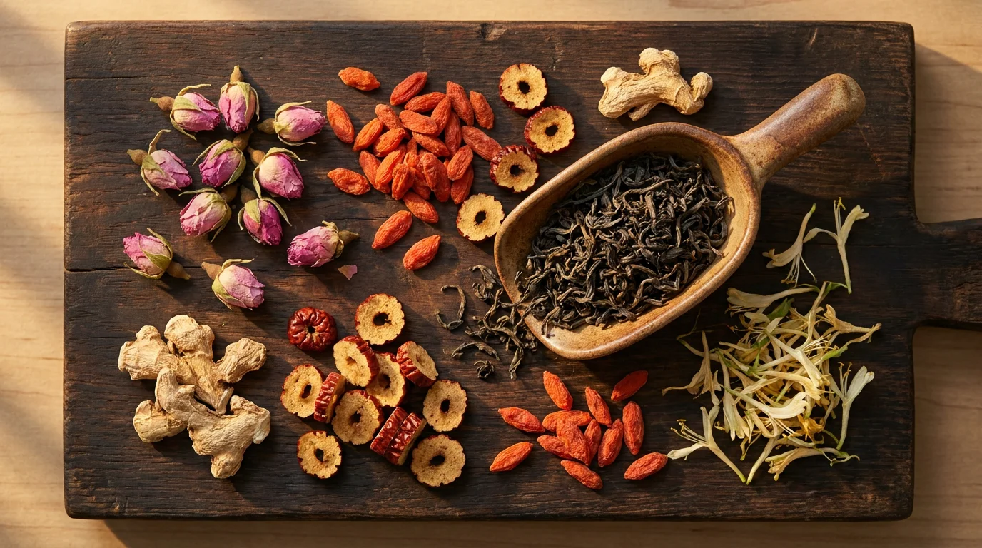 Premium Raw Ingredients inside Bloom Hormone Balance Tea