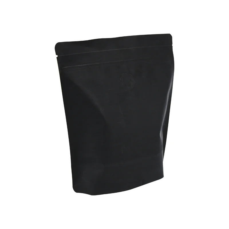 

Eco-Friendly 100% Recyclable 1Lb 16Oz 500G Plain Black/White Stand Up Pouch/Bag For Coffee Packaging