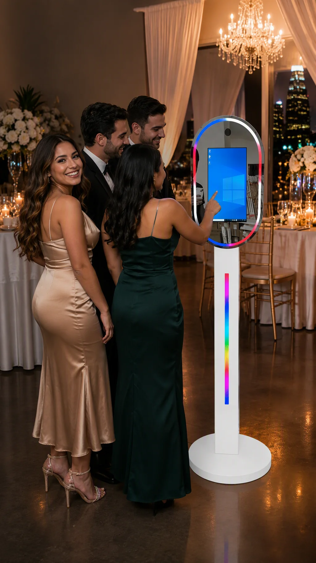 Wedding celebration with Full Mirror Booth