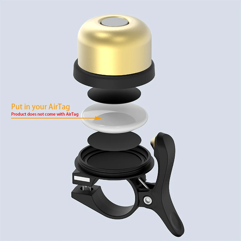 

Compact Easy Install Bike Bell Ring Small Kettle Brass Bell Alarm Wireless Bike Handle Bar Jar Copper Bicycle Bell